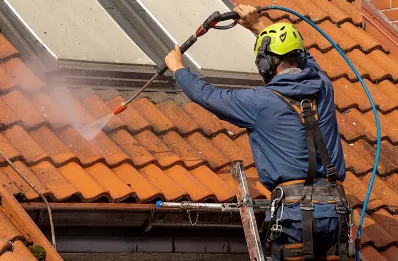 Démoussage et hydrofuge de toiture à Lorette